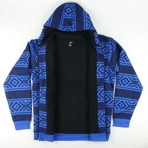 dc men's sherpa full zip hoodie